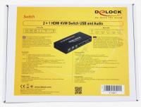 HDMI KVM SWITCH 2 > 1 MIT USB UND AUDIO