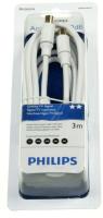 3,0 M COAX CABLE M-F, >90 DB (WITH FILTER)  (WHITE)