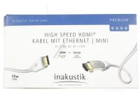 HDMI-KABEL HS+E, MINI-HDMI-STEKER / HDMI-STEKER 3,0MTR.