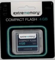 COMPACT-FLASH 4GB GEHEUGENKAART PERFORMANCE 80XSPEED EXTREMEMORY