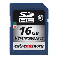 SECURE-DIGITAL 16GB EXTREMEMORY SDHC GEHEUGENKAART, 16GB HYPERFORMANCE