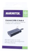 CONNECT USB-C HUB 4 ADAPTER USB TYPE C -> 1X HDMI | 1X ETHERNET | 1X USB-A | 1X USB-C