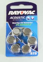 675 RAYOVAC ACOUSTIC SPECIAL KNOOPCEL 6ST. BLISTER