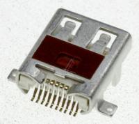 CONNECTOR-HDMI:19P, 2R, SMD-A, AU