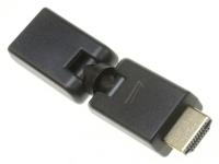 HDMI-ADAPTER, CONTRA / STEKER, 180° DRAAIBAAR