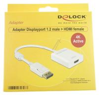 ADAPTER DISPLAYPOORT 1.2 STEKER > HDMI-A CONTRA 4K ACTIVE WIT