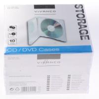 CD CASE 10C CD JEWEL CASE VOOR 1 CD, 10ST PACK, TRANSPARANT